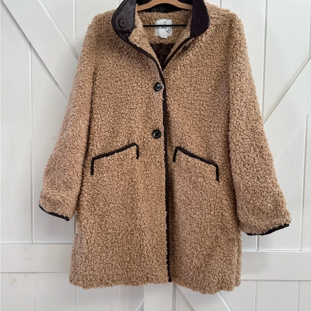 Sam Edelman Piped Teddy Coat - Picture 3 of 6